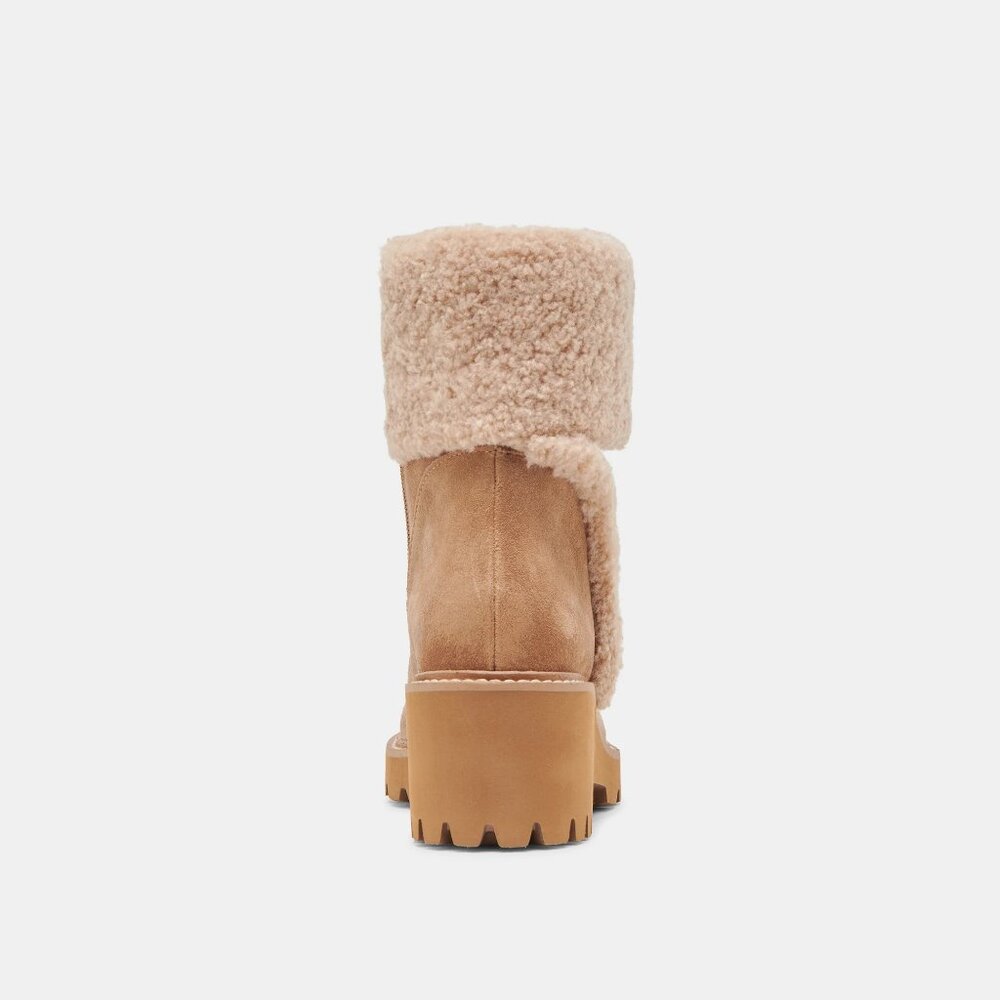 Dolce Vita Hug H2O Waterproof Boots in Mushroom Suede - Picture 7 of 9